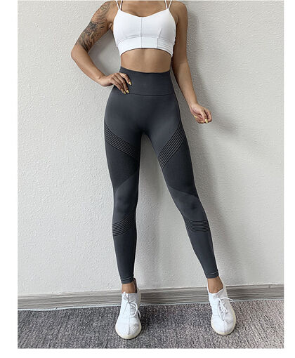 ZXCVBN Women Fitness Running Yoga Pants Energy Seamless Leggings Gym Girl  Leggins High Waist Push Up Sport Workout Running Gymwear (Color : Gray,  Size : M Code)